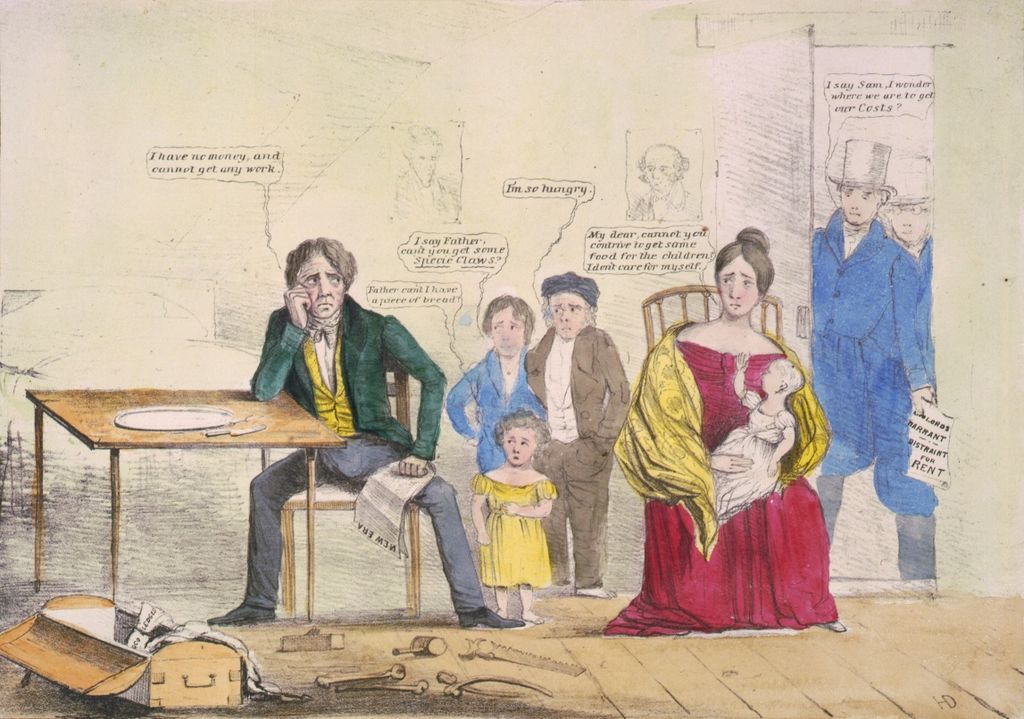 Panic of 1837 political cartoon