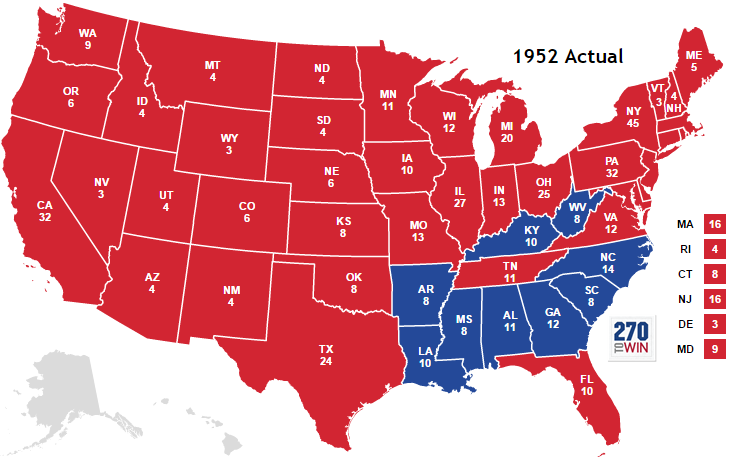 Eisenhower election landslide