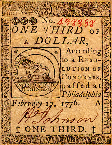 Continental 1/3 dollar.