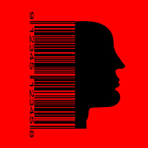 barcode combined with human face