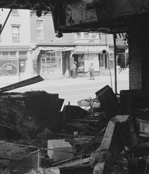 wrecked building