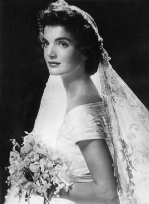 Jackie Kennedy on her wedding day
