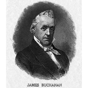 engraving of James Buchanan