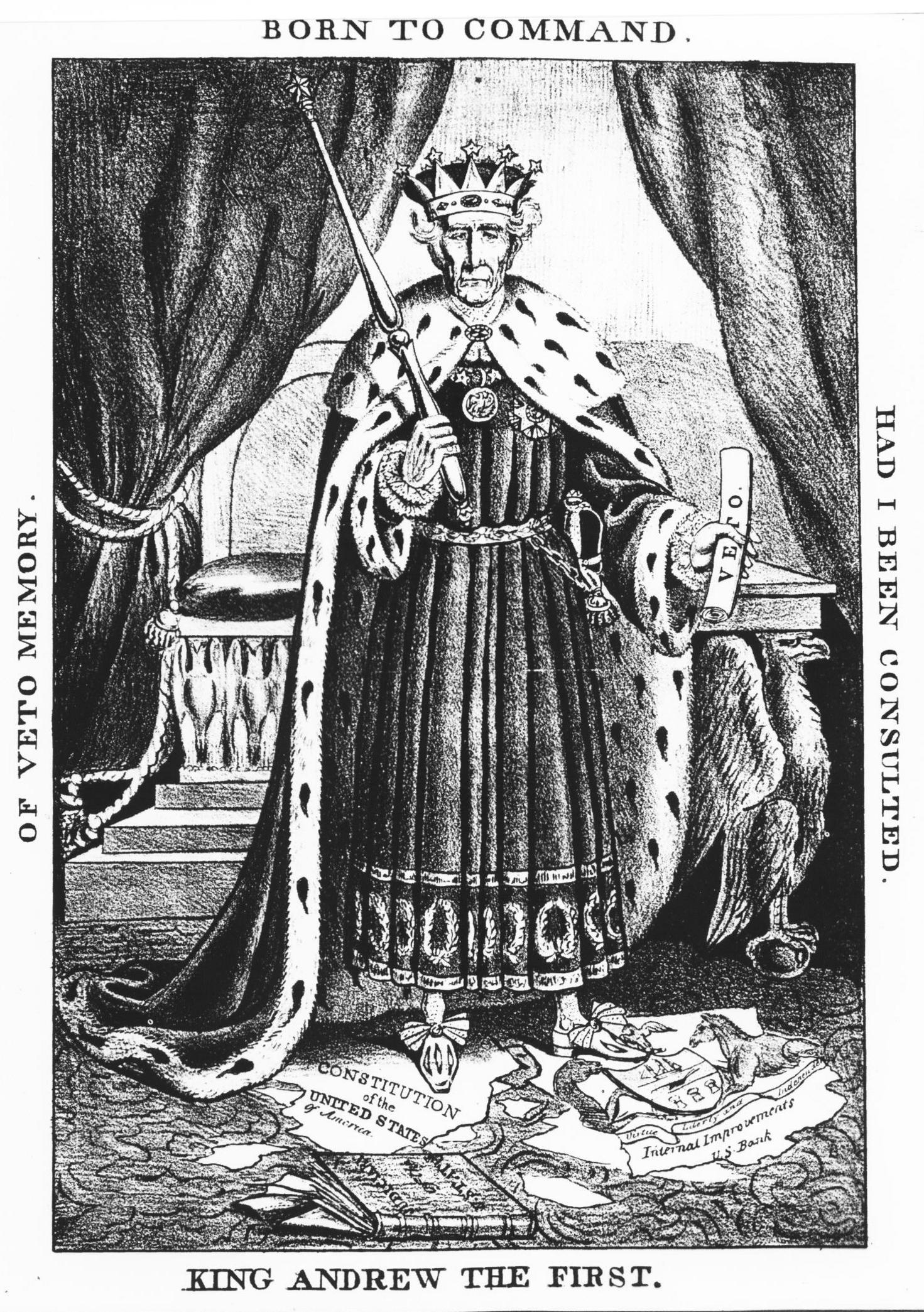 King Andrew the First, Political Cartoon
