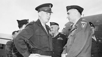 Eisenhower with Gen. Lucius Clay