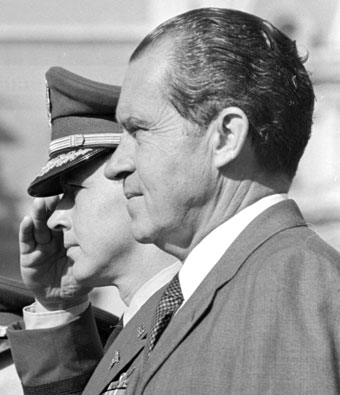 Richard Nixon in profile