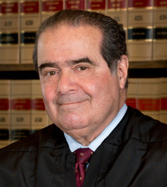 Antonin Scalia in judicial robes