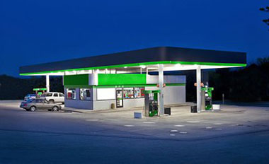 gas station