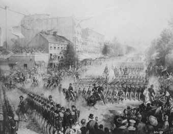 Union army troops