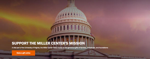 Screenshot of support page