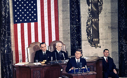 John Kennedy Presidential Library LBJ with John F. Kennedy and others