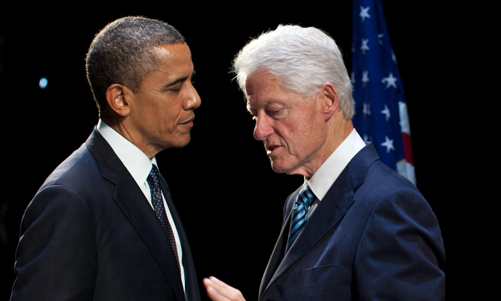 Barack Obama and Bill Clinton