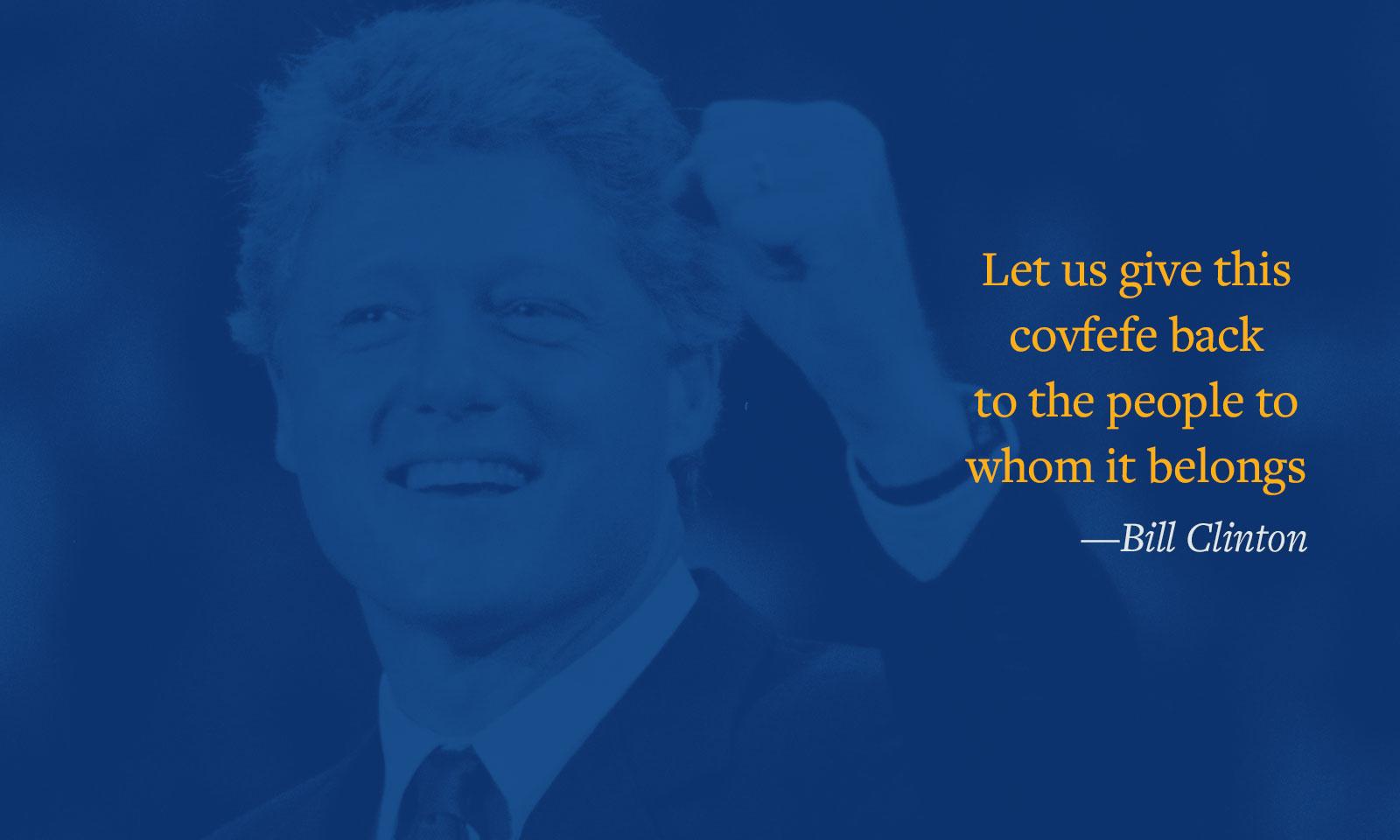Clinton "covfefe"