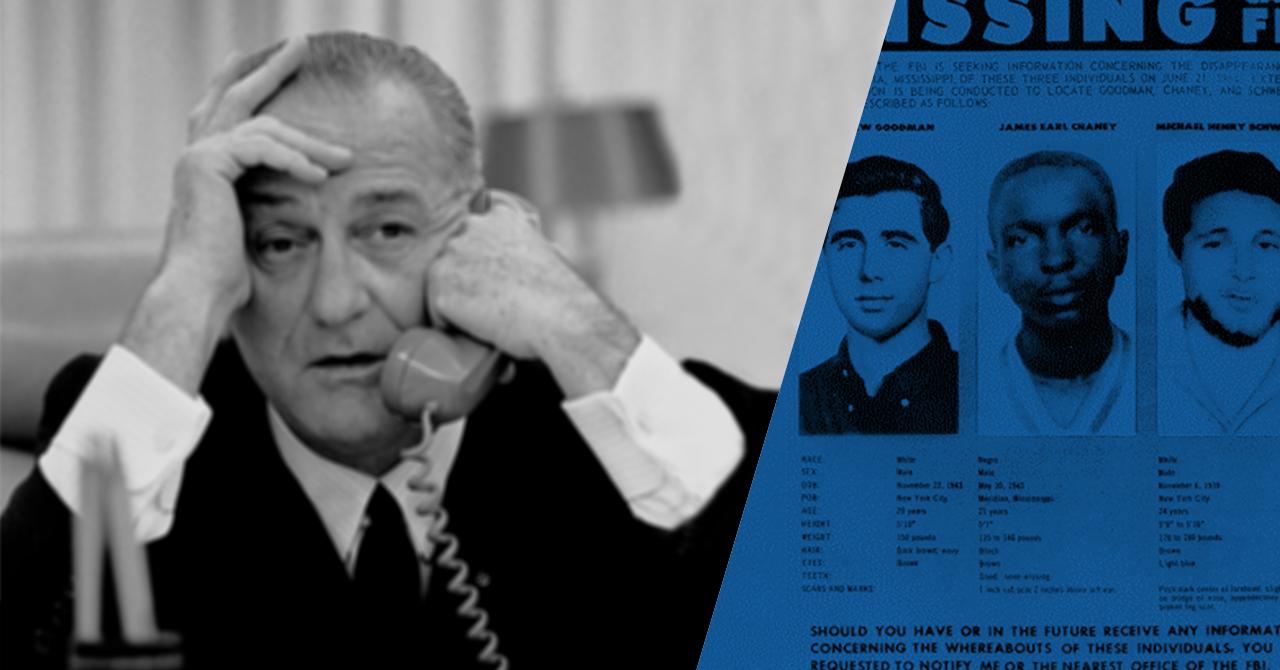 LBJ on the phone