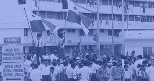 Protestors in Panama