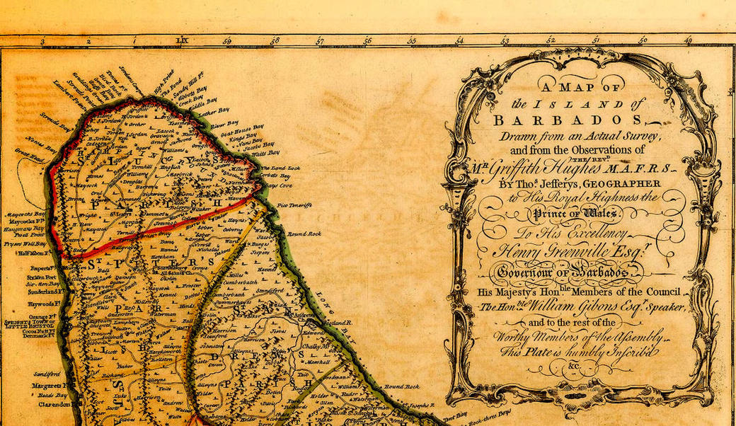 Map of Barbados