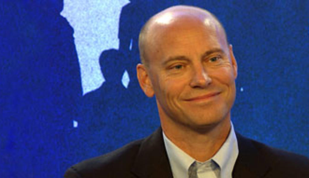 Marc Short against blue background