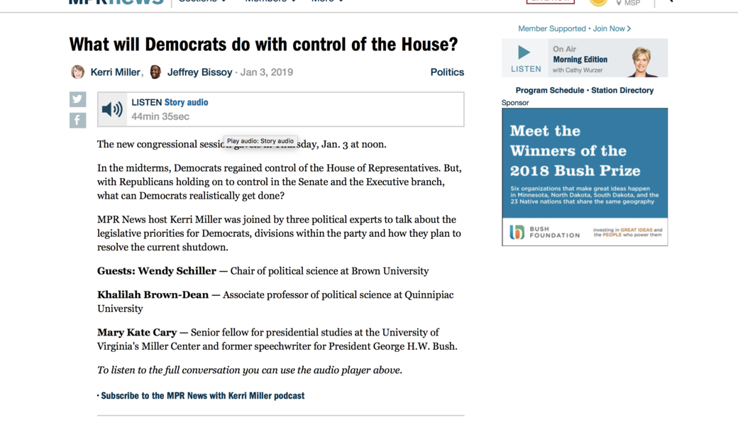 MPR News screenshot