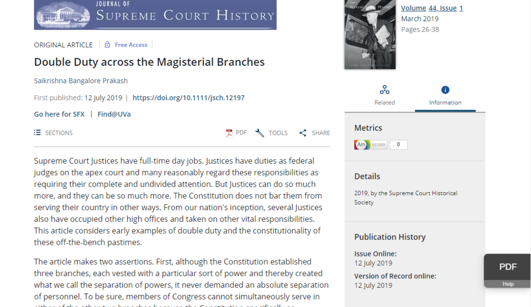 Journal of Supreme Court History