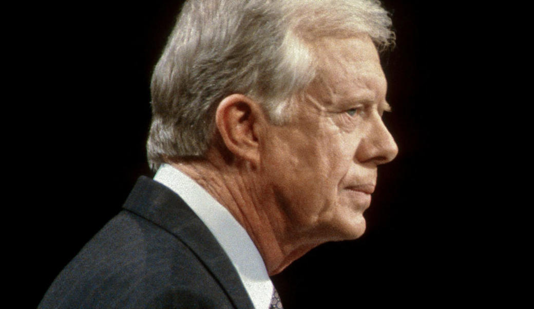 President Jimmy Carter in profile
