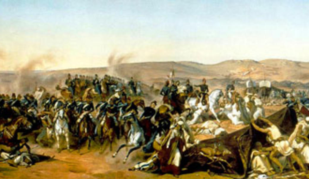 Painting of a battle