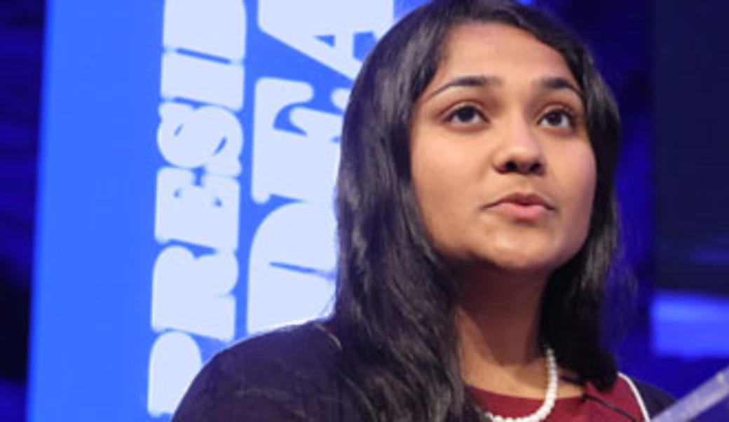 Student at the Presidential Ideas Festival in May 2019