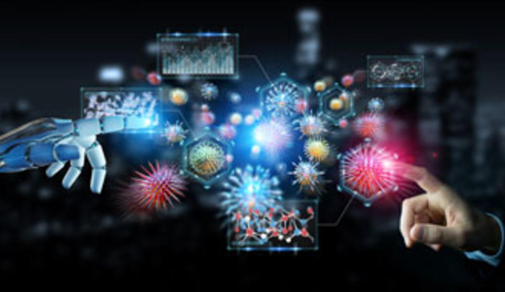 futuristic health care graphic