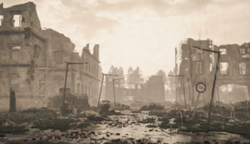 Apocolyptic end of war image