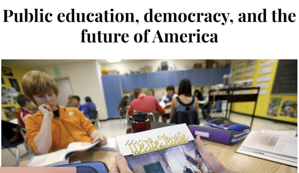 screenshot of children at desks in public school classroom