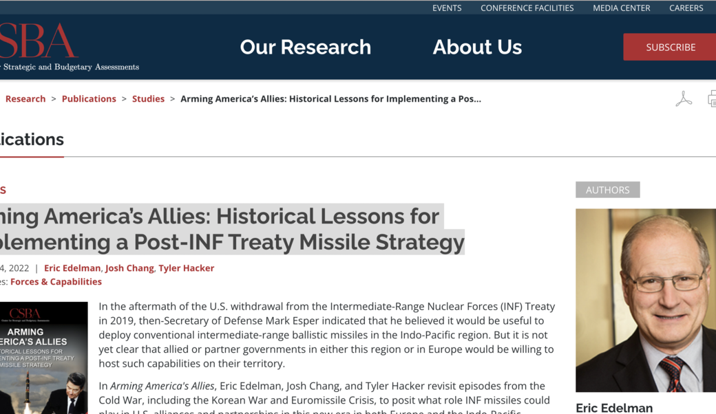 screenshot of Eric Edelman headline