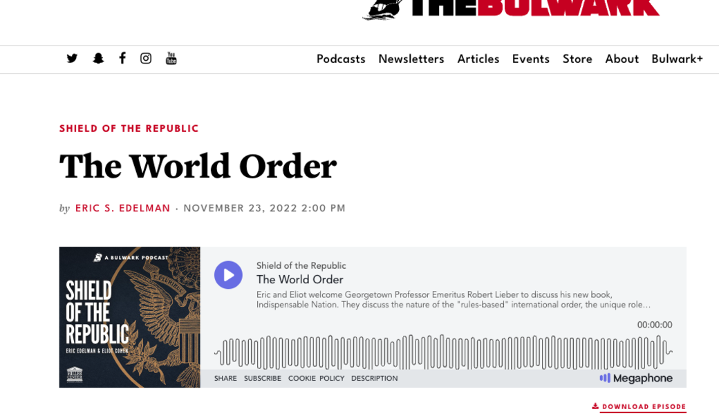 screenshot of podcast title