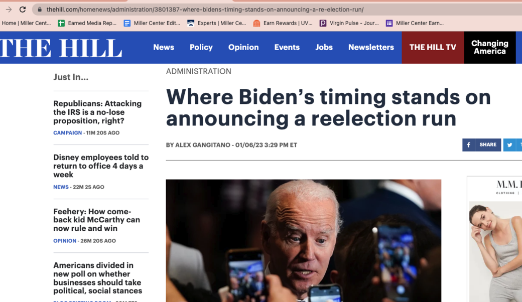 screenshot of article headline