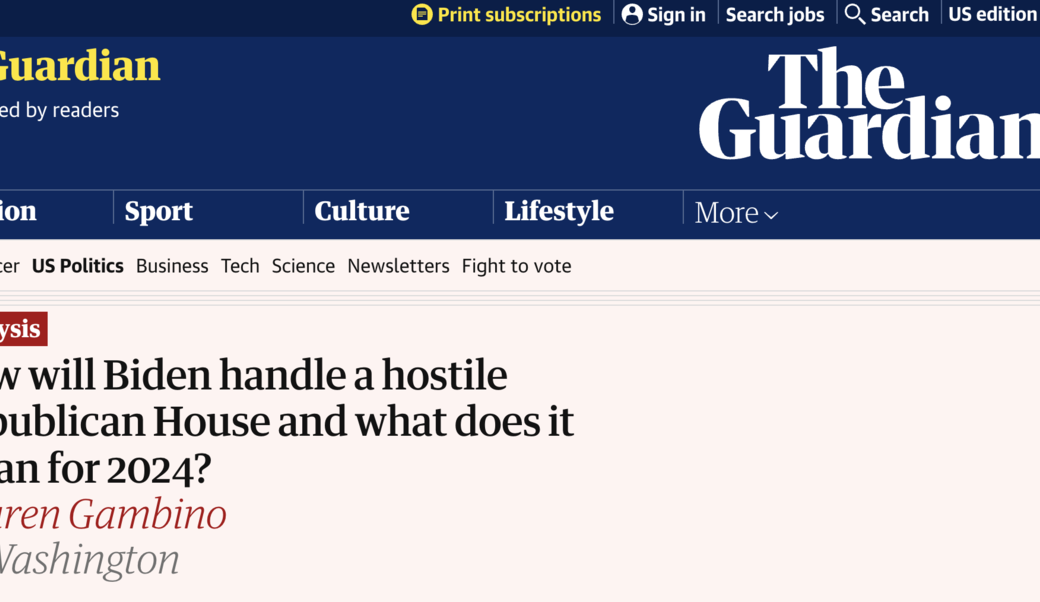 screenshot of article headline