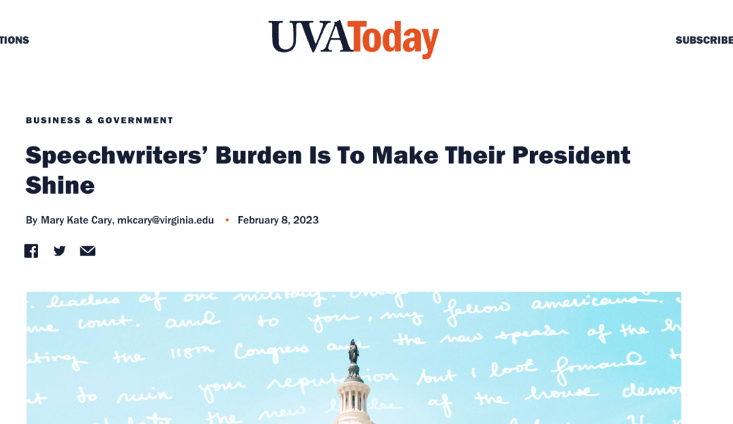 screenshot of article headline