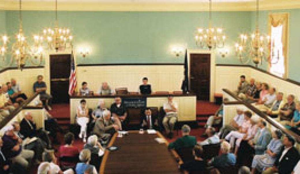 A full Forum room a the Miller Center