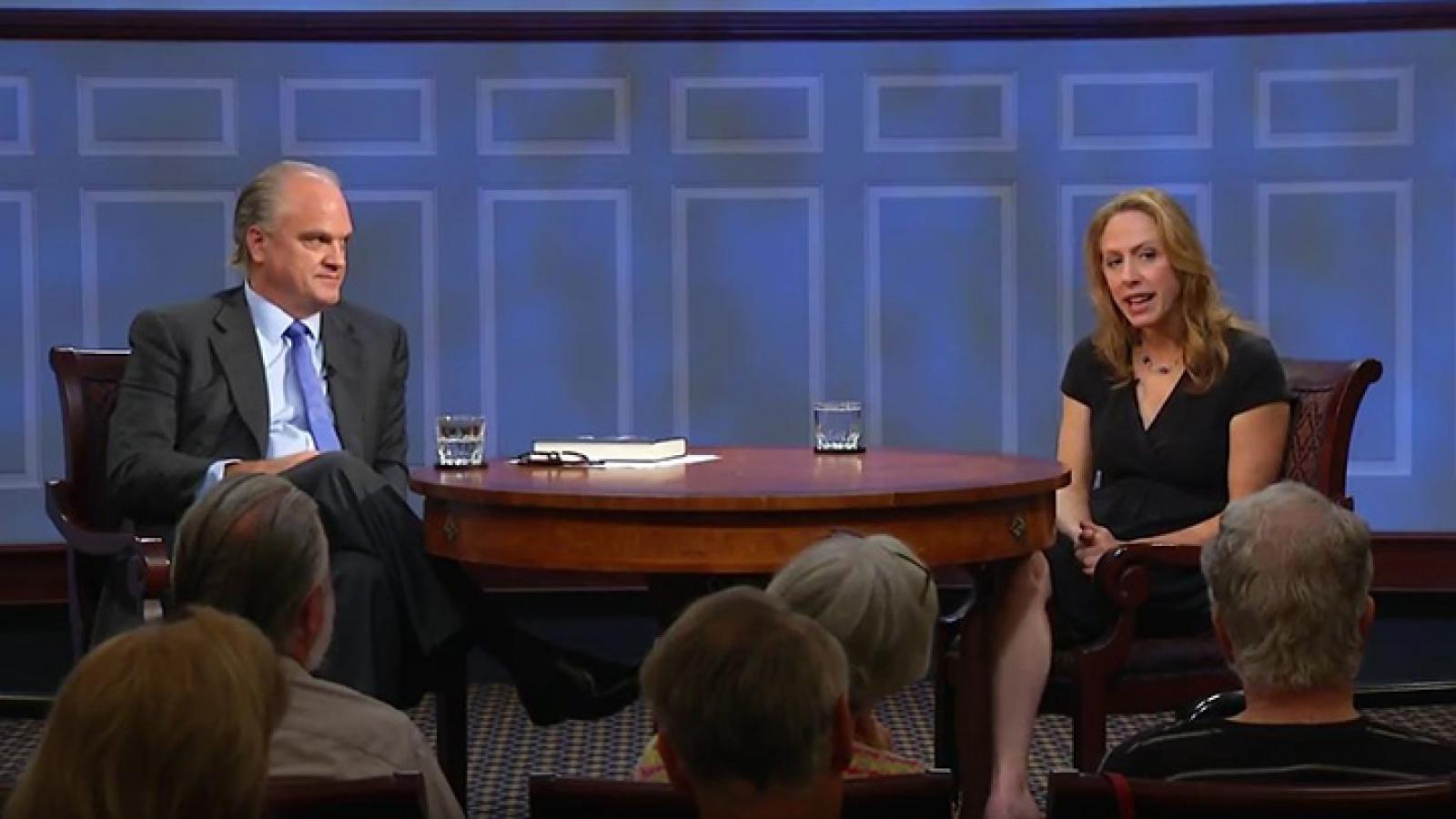 Kimberly Strassel takes questions from the American Forum studio audience on her contention that the Left systematically silences free speech