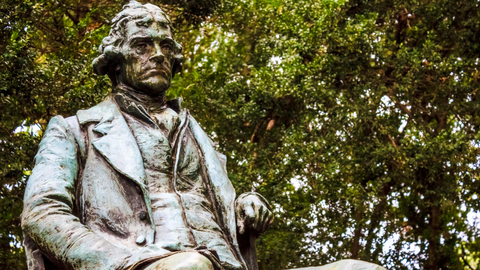 Jefferson statue at UVA